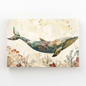 Botanical Whale Art | MusaArtGallery™