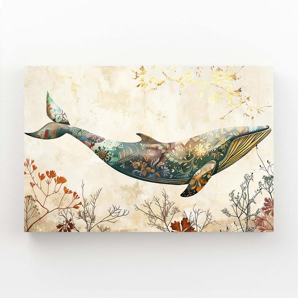 Botanical Whale Art | MusaArtGallery™