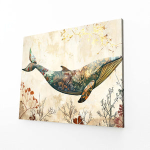 Botanical Whale Art | MusaArtGallery™