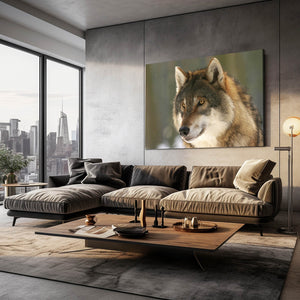  Brave Wolf Canvas Art  | MusaArtGallery™