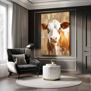 Brown Cow Print