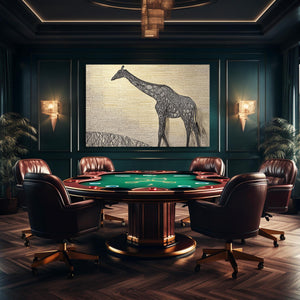 Brown Giraffe Wall Art