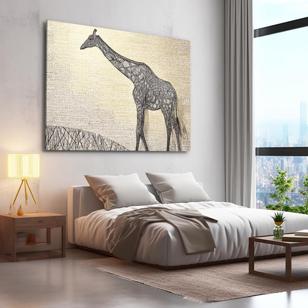 Brown Giraffe Wall Art