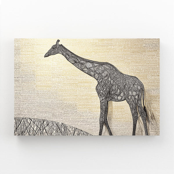Brown Giraffe Wall Art