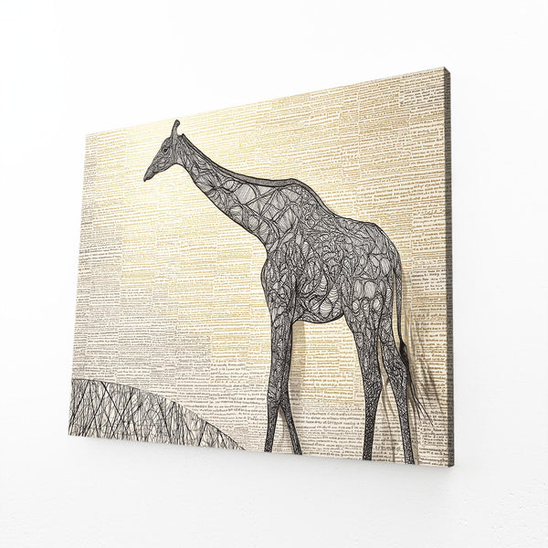 Brown Giraffe Wall Art