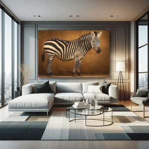 Brown Zebra Artwork