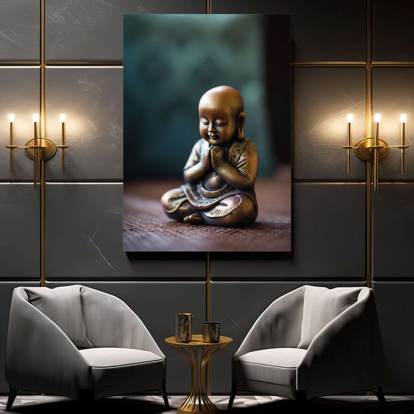 Buddha Black and Gold Wall Art | MusaArtGallery™