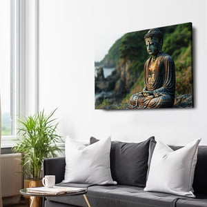Buddha Canvas Wall Art Statue  | MusaArtGallery™