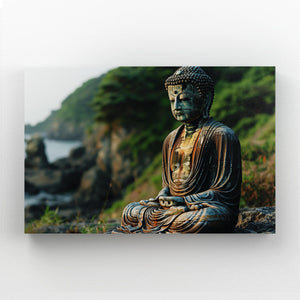 Buddha Canvas Wall Art Statue  | MusaArtGallery™