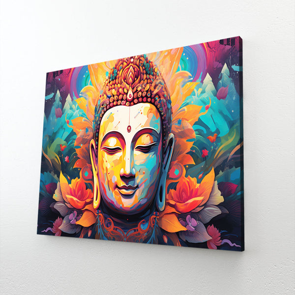 Buddha Face Canvas Wall Art | MusaArtGallery™