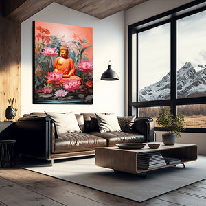 Buddha Wall Art Abstract | MusaArtGallery™