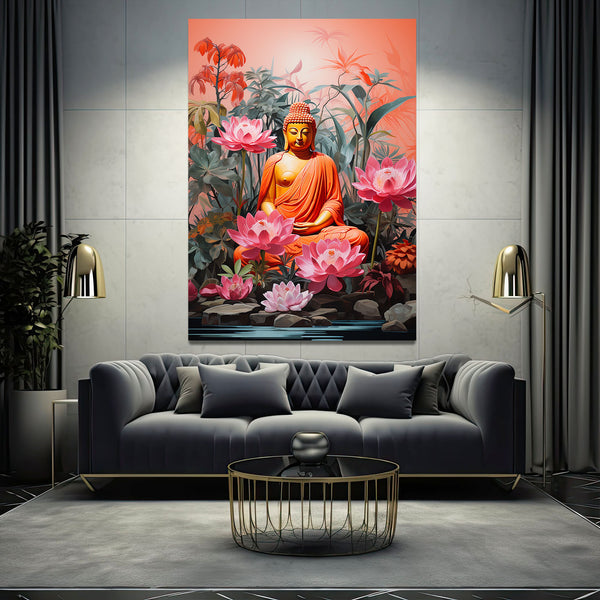 Buddha Wall Art Abstract | MusaArtGallery™