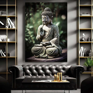 Buddha Wall Art Green | MusaArtGallery™