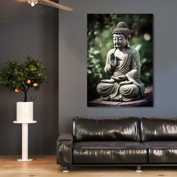 Buddha Wall Art Green | MusaArtGallery™