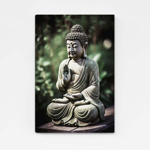 Buddha Wall Art Green | MusaArtGallery™