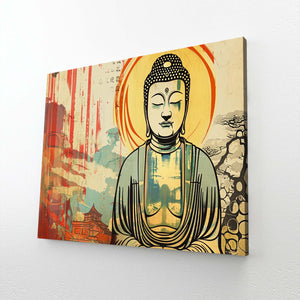 Buddha Wall Art Large Canvas | MusaArtGallery™