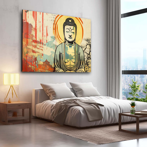 Buddha Wall Art Large Canvas | MusaArtGallery™