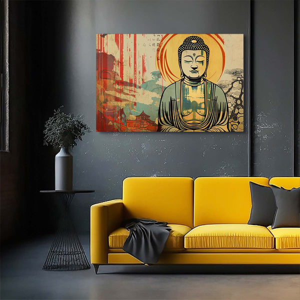 Buddha Wall Art Large Canvas | MusaArtGallery™