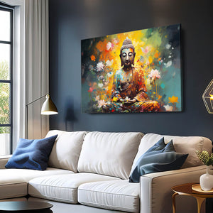 Yellow Buddha Wall Art | MusaArtGallery™
