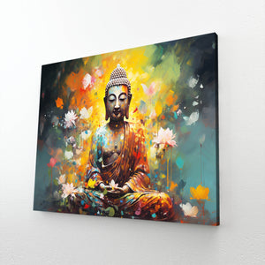 Yellow Buddha Wall Art | MusaArtGallery™