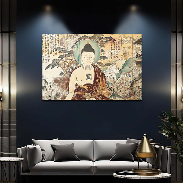 Buddha Wall Art With Frame | MusaArtGallery™