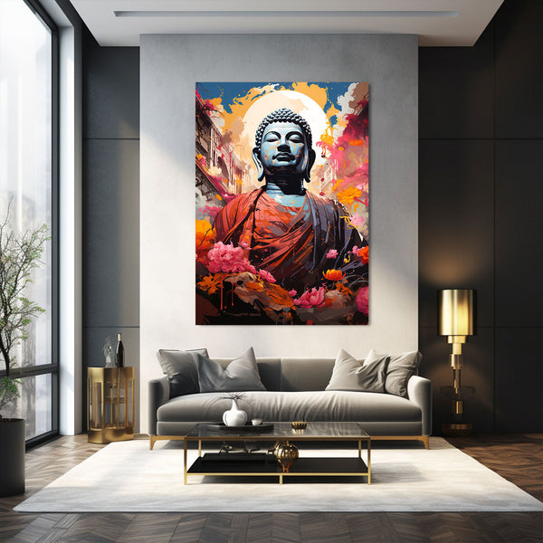 Buddha Wall Canvas Large | MusaArtGallery™