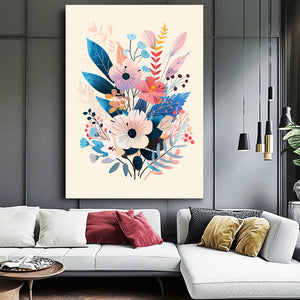 Bunch of Flowers Boho Wall Art | MusaArtGallery™