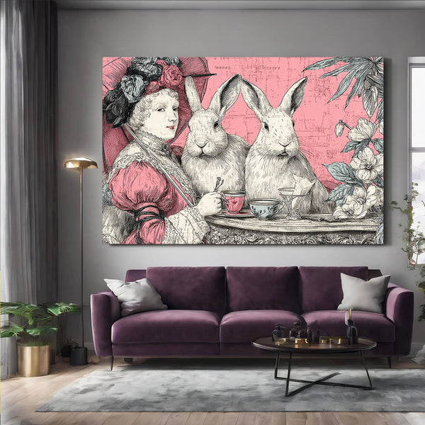 Bunny Print Rustic