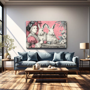 Bunny Print Rustic