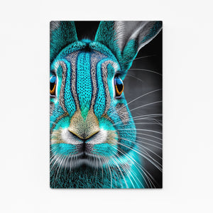 Bunny Rabbit Wall Art Blue