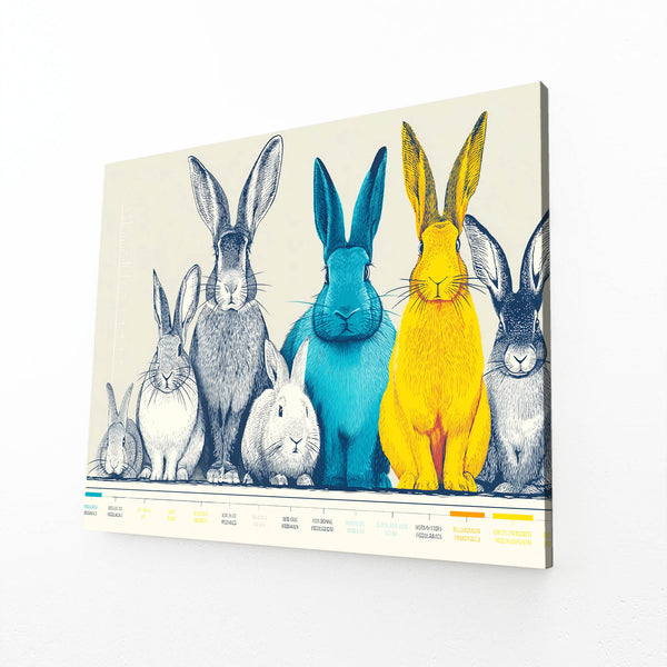 Bunny Rabbit Wall Art Horizontal