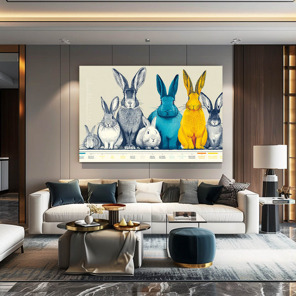 Bunny Rabbit Wall Art Horizontal