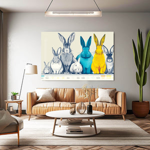 Bunny Rabbit Wall Art Horizontal