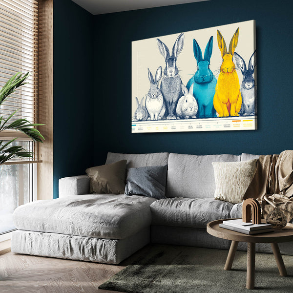Bunny Rabbit Wall Art Horizontal