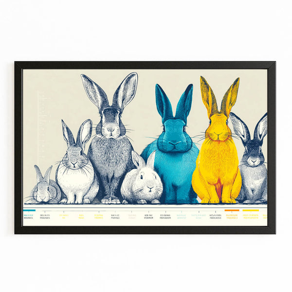 Bunny Rabbit Wall Art Horizontal