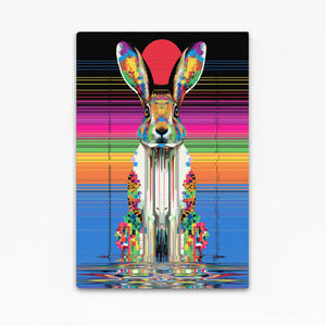 Bunny Rabbit Wall Art Trippy