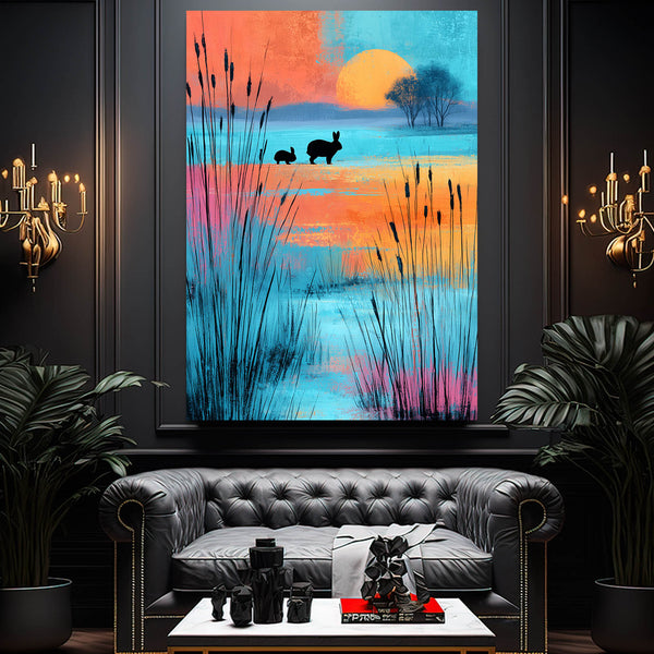 Bunny Rabbit Wall Art Vertical