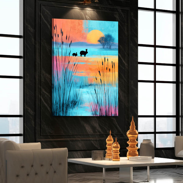 Bunny Rabbit Wall Art Vertical