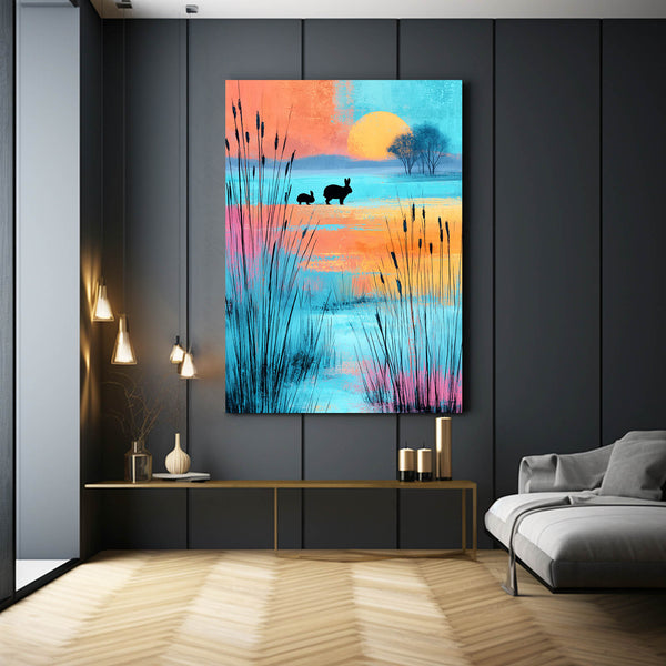 Bunny Rabbit Wall Art Vertical