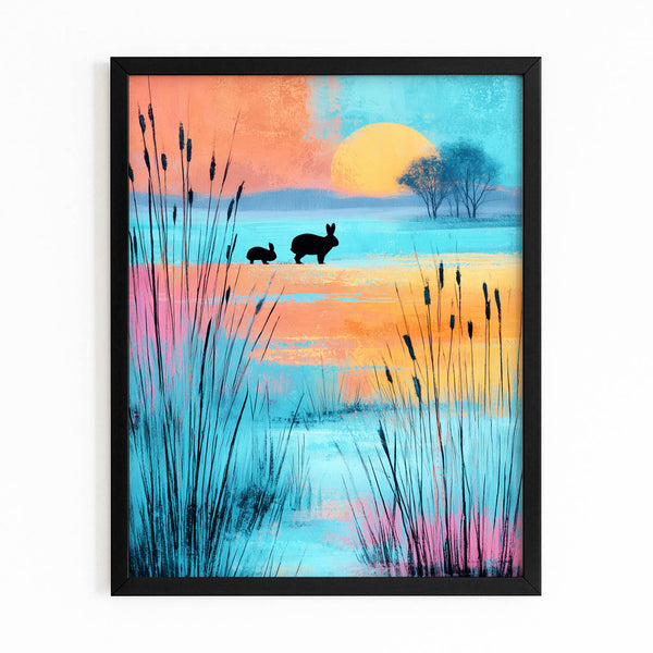 Bunny Rabbit Wall Art Vertical