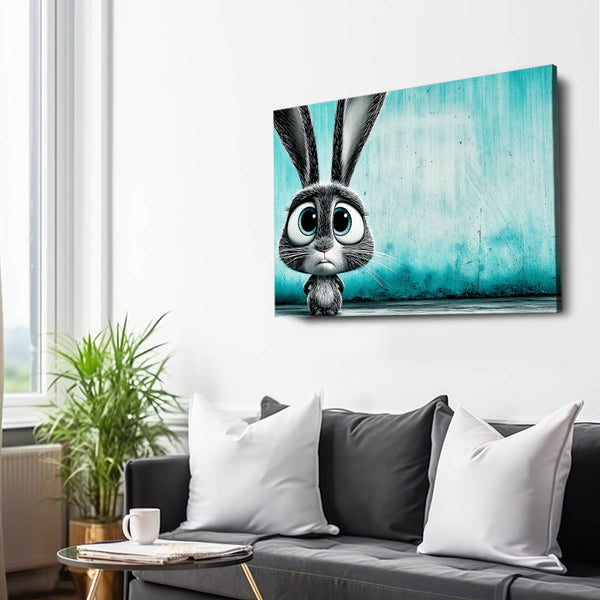 Bunny Wall Art Blue