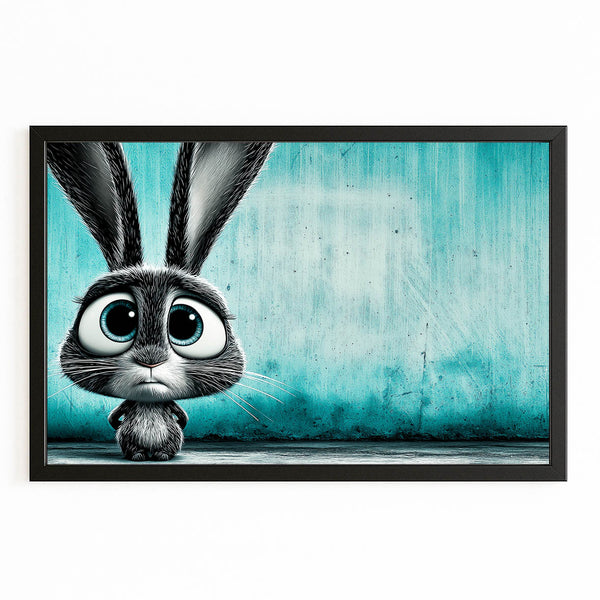 Bunny Wall Art Blue