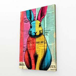 Bunny Wall Art Colorful