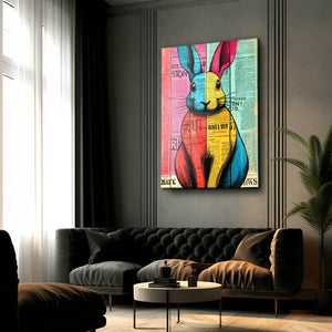 Bunny Wall Art Colorful