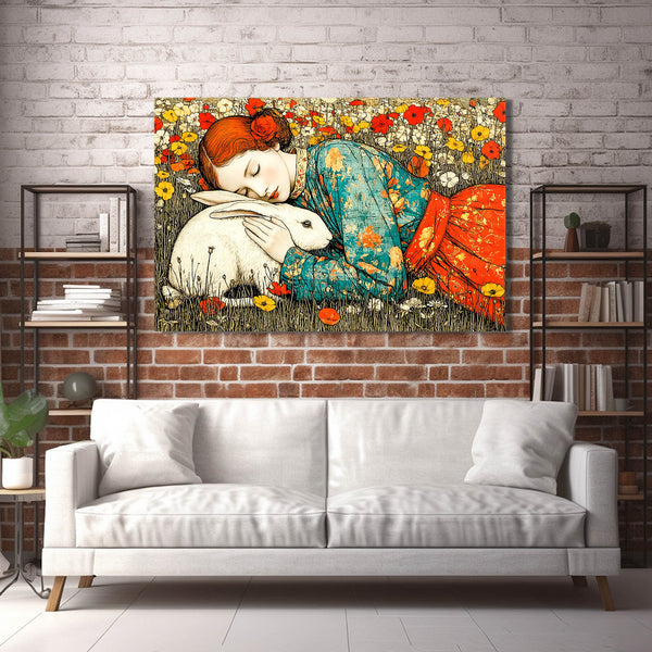 Bunny Wall Art Rustic