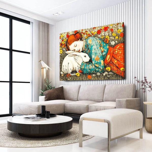 Bunny Wall Art Rustic