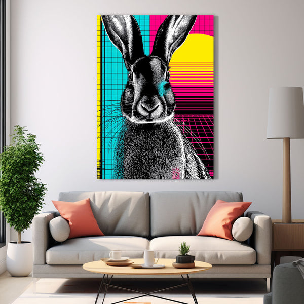 Bunny Wall Art Sunset