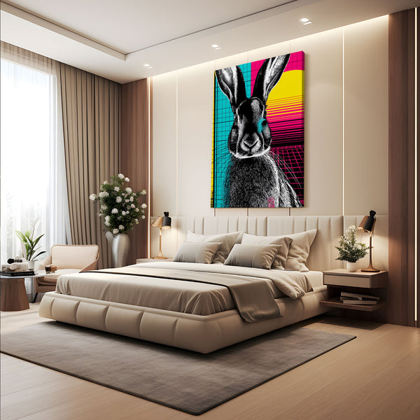 Bunny Wall Art Sunset