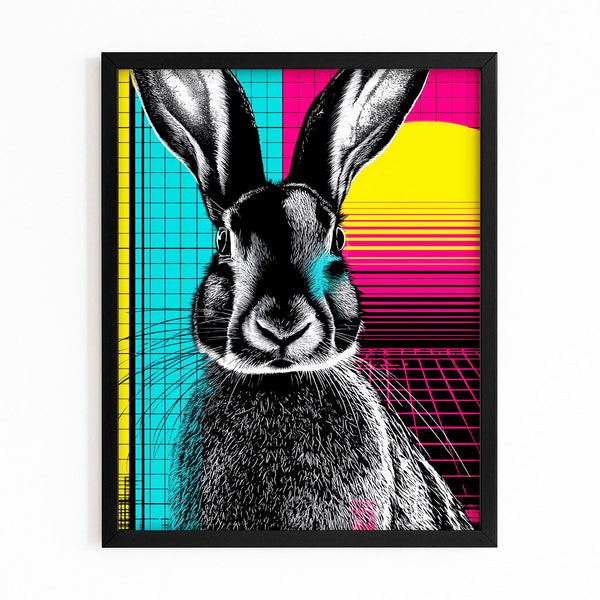 Bunny Wall Art Sunset