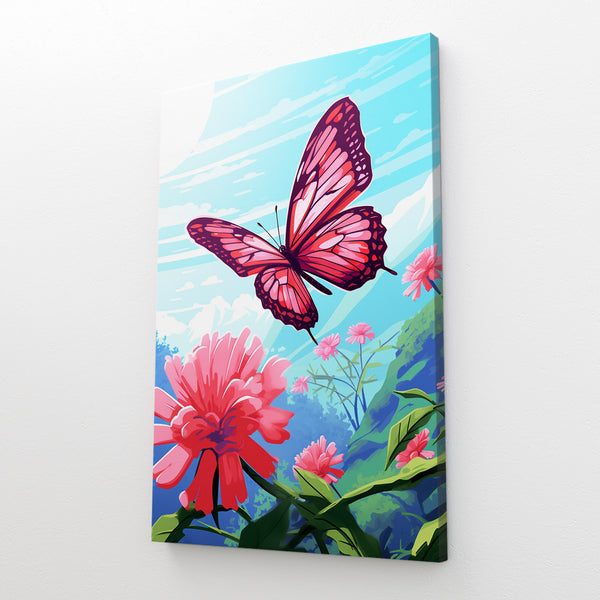 Butterfly and Flower Wall Art | MusaArtGallery™